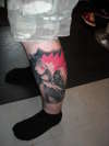 Nekromantik Leg tattoo