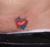 heart and stars tattoo