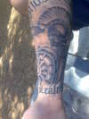 Leonidas Spartan Statue tattoo