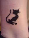 Little Black Cat tattoo