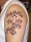 ONLY GOD CAN JUDGE ME tattoo
