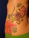 Side of Flowers tattoo