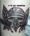 Skull 'n Weed tattoo