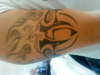 TRIBAL BAND WITH FLAMES tattoo
