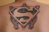 Mechanical superman tattoo