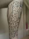 Side of sock tattoo
