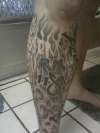 front of sock tattoo