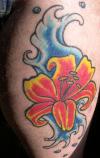 Lilly with water tattoo