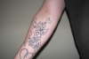 Skull/Leaves/Roses/Broken Heart tattoo