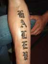 Kevins Arm tattoo