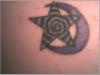 Moon & star tattoo