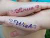 Hand tattoos