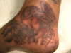 angel on inside ankle! tattoo