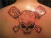 skull and pistons tattoo