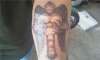 cross with wings and skulls HD tattoo
