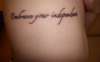 Independence tattoo