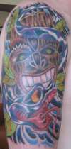 Mask tattoo