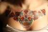 Sugar Skull Chest Piece tattoo