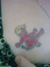conflict of good and bad devil on one side angel on other side o tattoo
