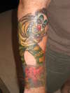 Clown tattoo
