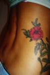 Red Poppy Flower tattoo