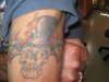 SKULL AND BAT WINGS tattoo
