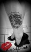leg blackwidow tattoo