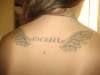 My First sons name with Wings tattoo