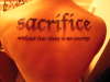 Sacrifice tattoo