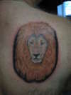 Elder lion head tattoo
