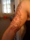 koi 3/4 Sleeve 1st Session tattoo