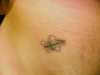Sagittarius Symbol with stars tattoo