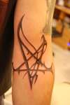 pentagram tattoo
