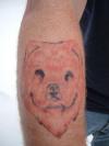 chow dog tattoo
