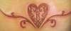 2nd tattoo heart lock