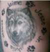 Updated wolf tattoo