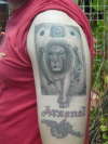 Irie Lion Listening To Reggae.... tattoo