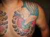 FREE HAND JAPANESE PHOENIX WORK IN PROGRESS tattoo