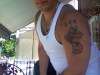 Italian American cross tattoo