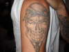gangsta skull tattoo
