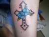 memorial cross for my mom tattoo