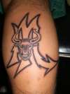 Scorpio Symbol and Bull tattoo