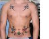 Swallows and Ribbon tattoo