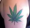 Cannabis Leaf tattoo