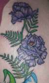 peonys flower tattoo