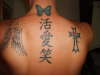 Live, Love and Laugh tattoo