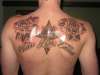 Roses and Cross on Back tattoo
