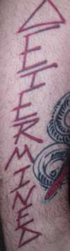 Determined. tattoo