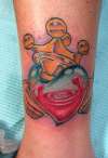 Glass heart clahdag tattoo