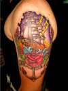 Trditional ship tattoo